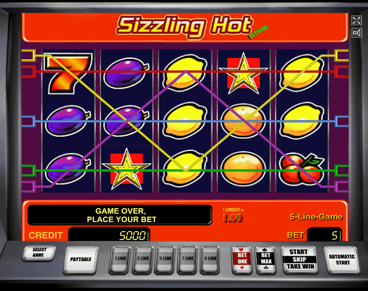 free casino games sizzling hot