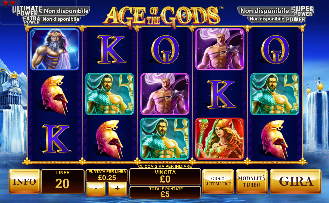 Age Of The Gods Slot Machine