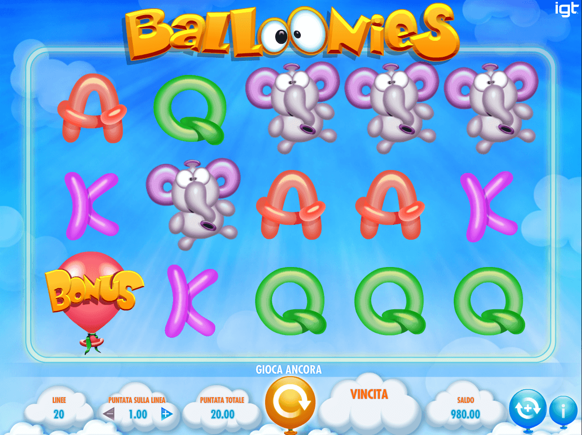 Balloonies Slot Machine