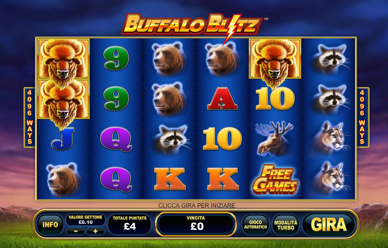 Free Play Buffalo Slot Machine Online