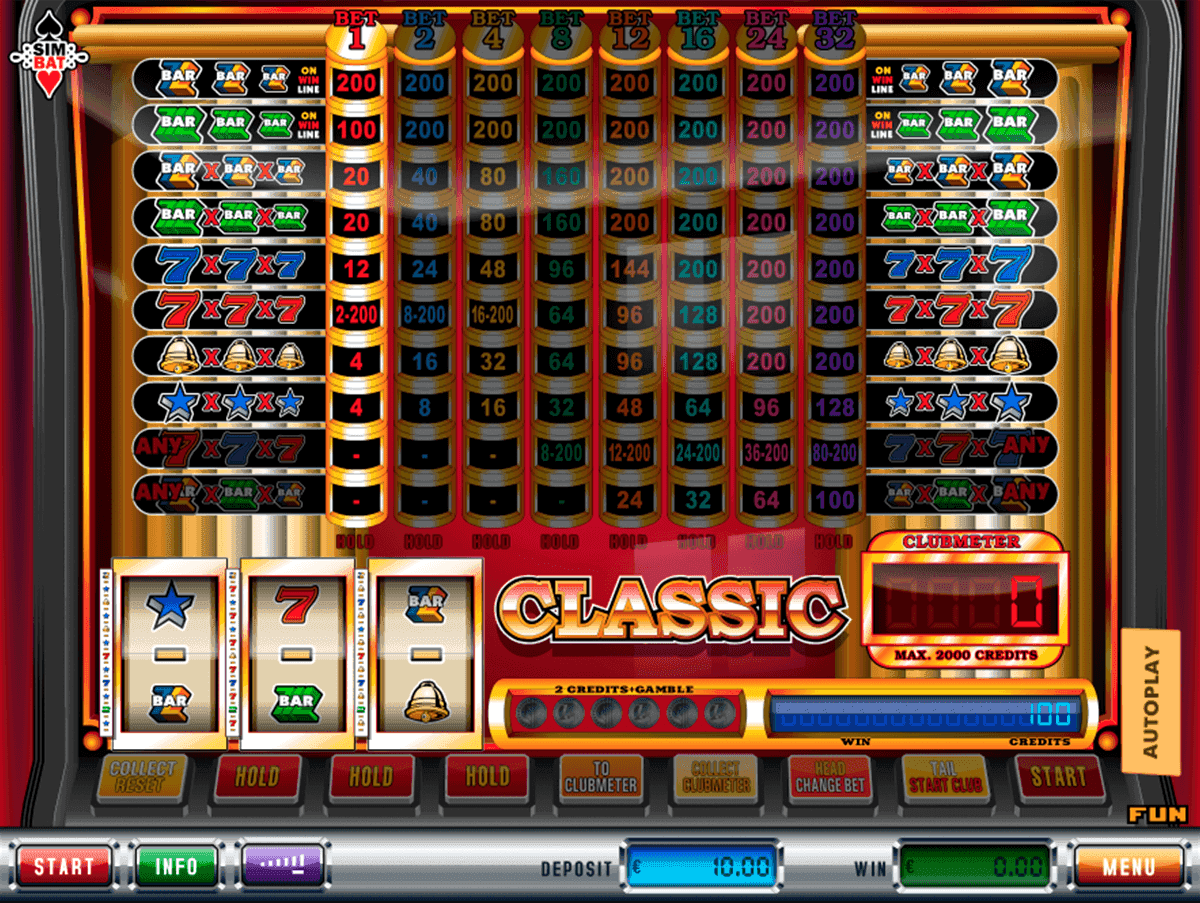 play classic video slot machines online free