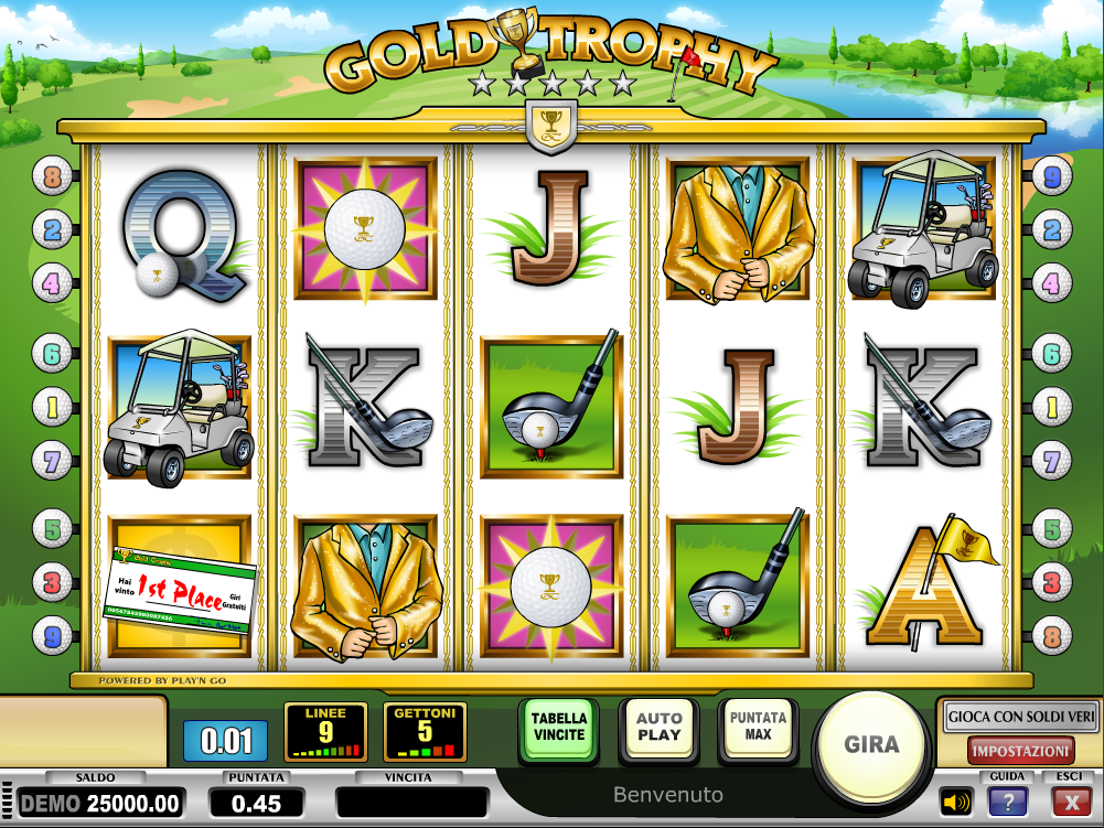 Play The Gold Trophy Slots Here For Free