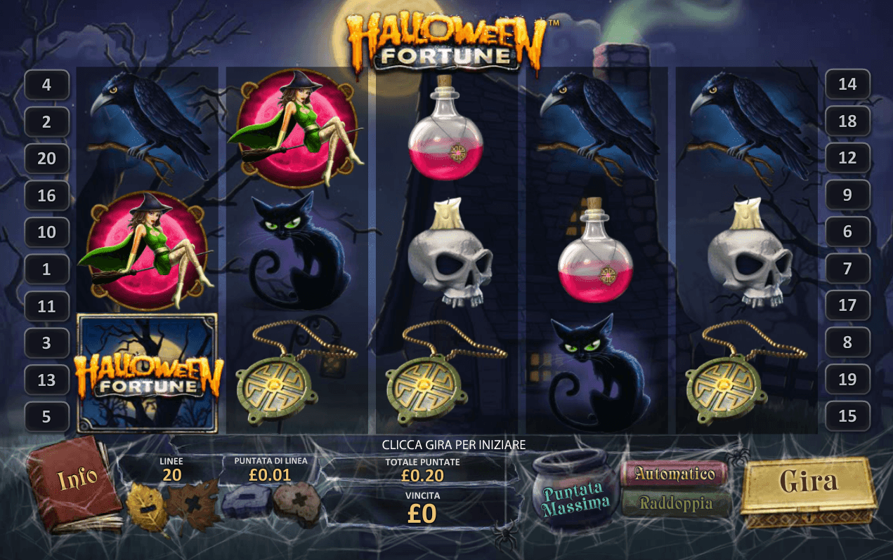 Play Halloween Fortune slot by Playtech