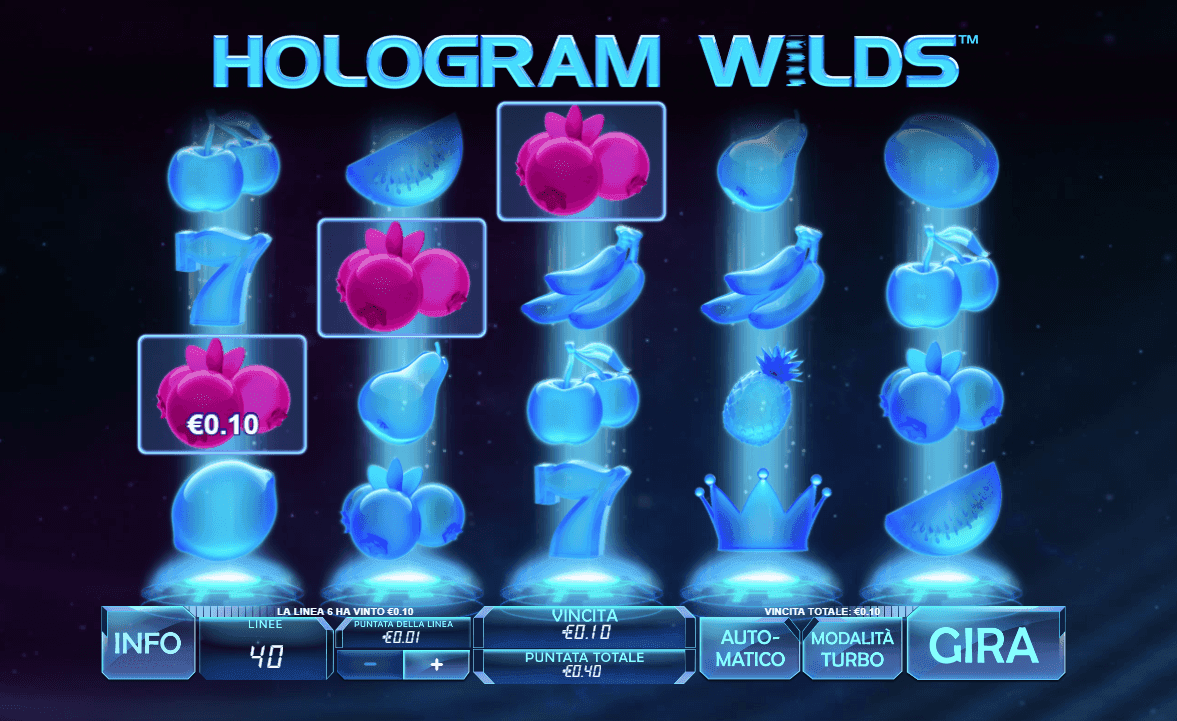 Hologram Wilds No Registration Slot Machine