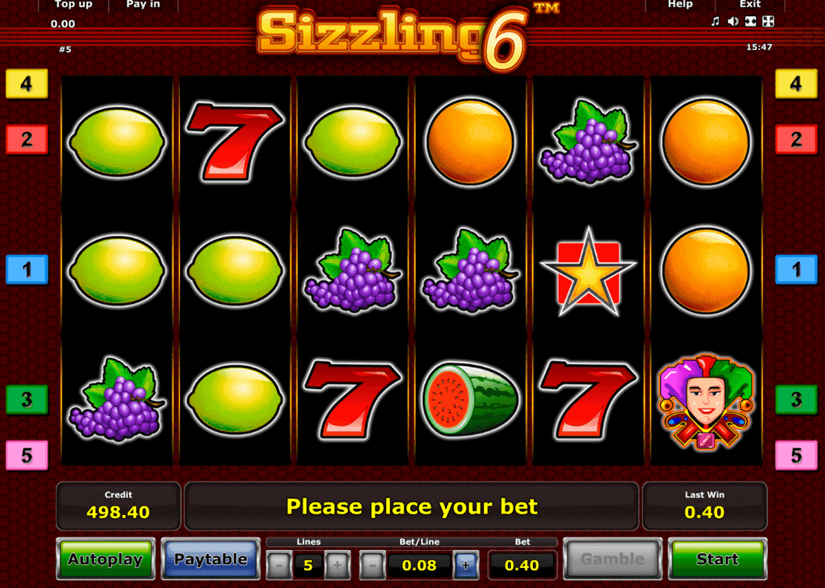 free online casino games sizzling hot