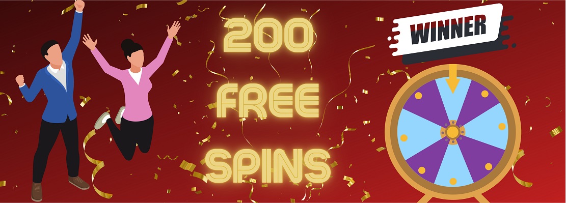 200 free spins bonus