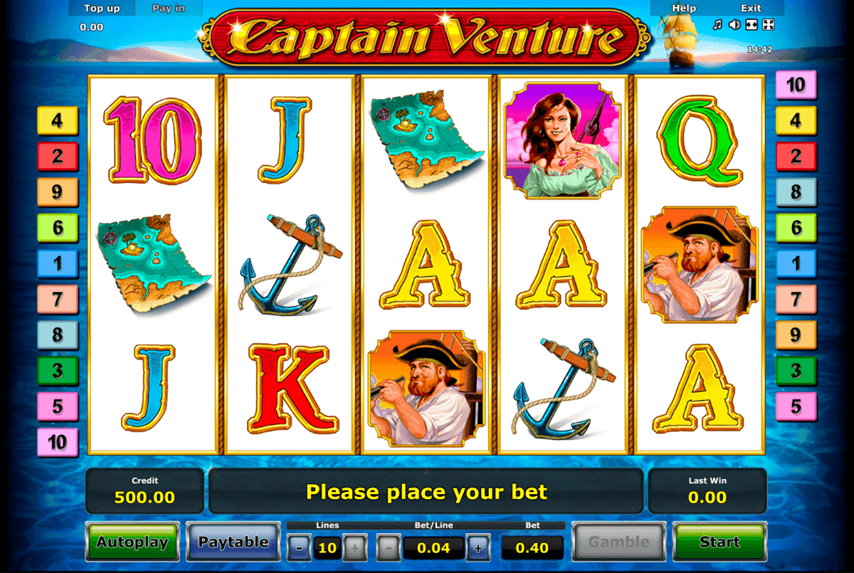 Captain venture slot machine