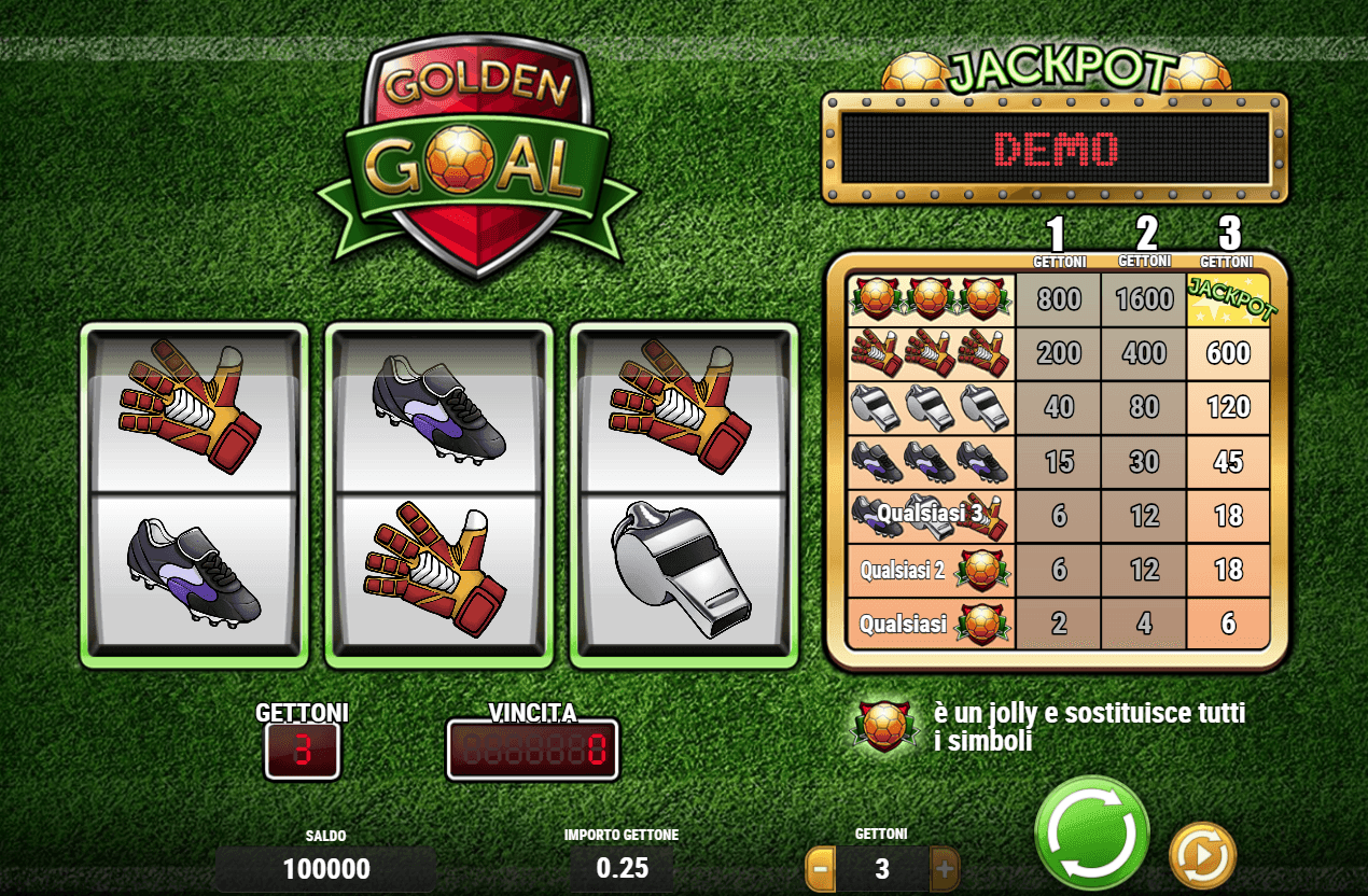 Play Golden Goals Slot Machine Free With No Download