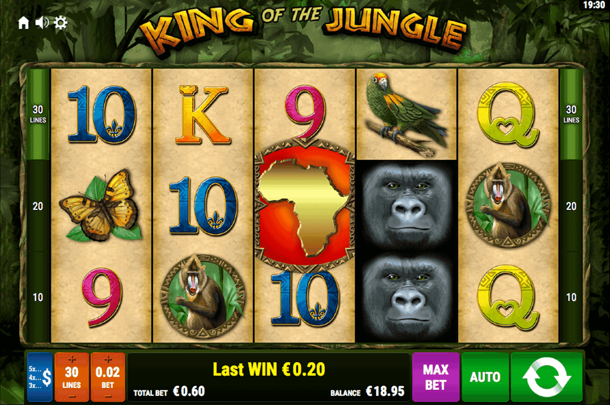 Jungle king video game