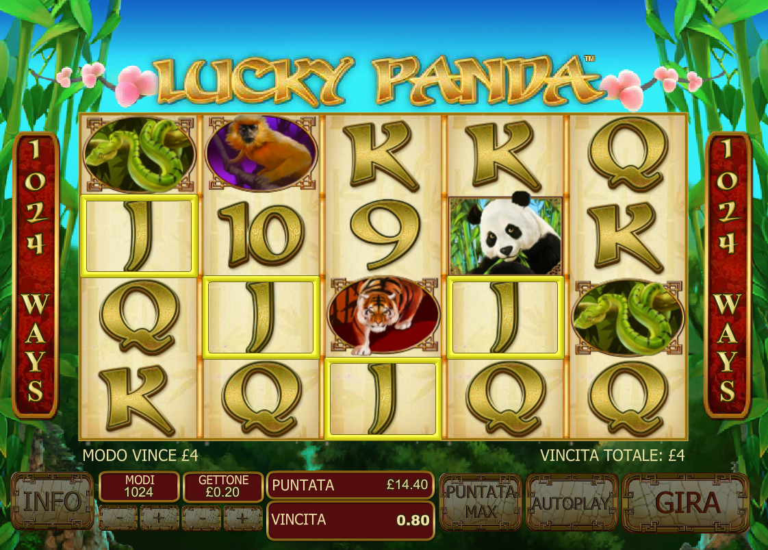 lucky panda slot machine