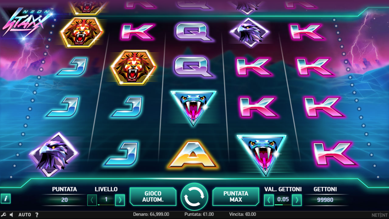 Neon Staxx Free Spins