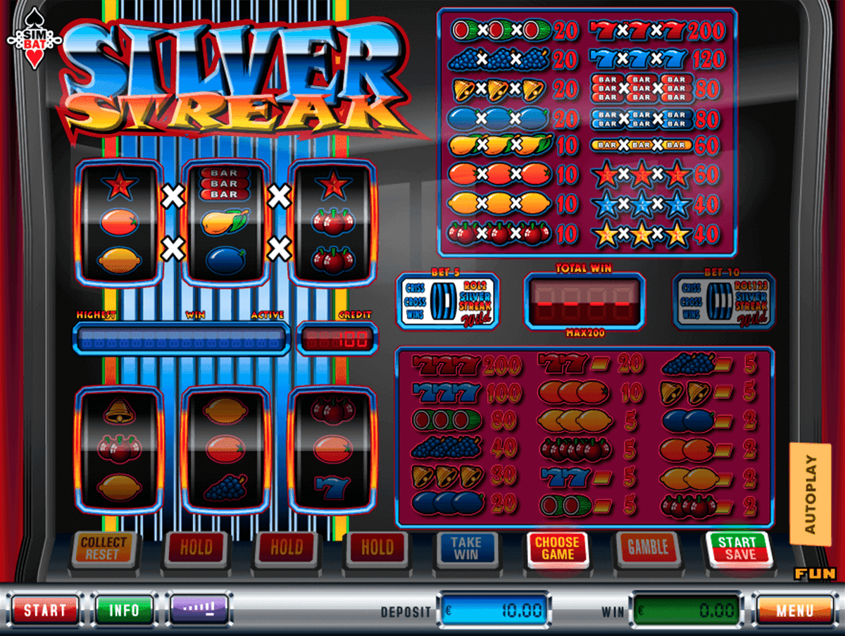 Silver Streak Slot Machine In Vegas