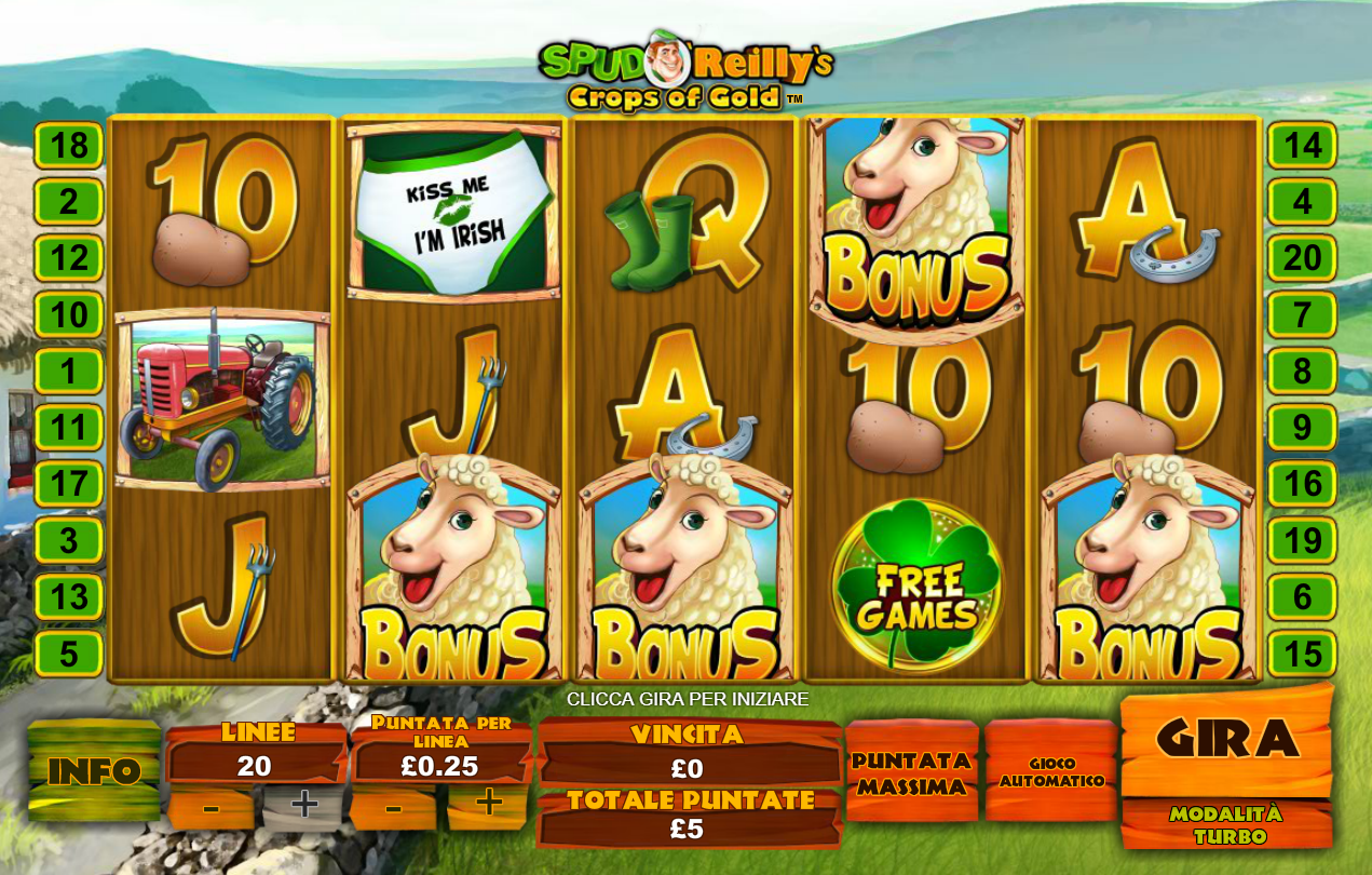 Spud O’Reilly’s Crops of Gold