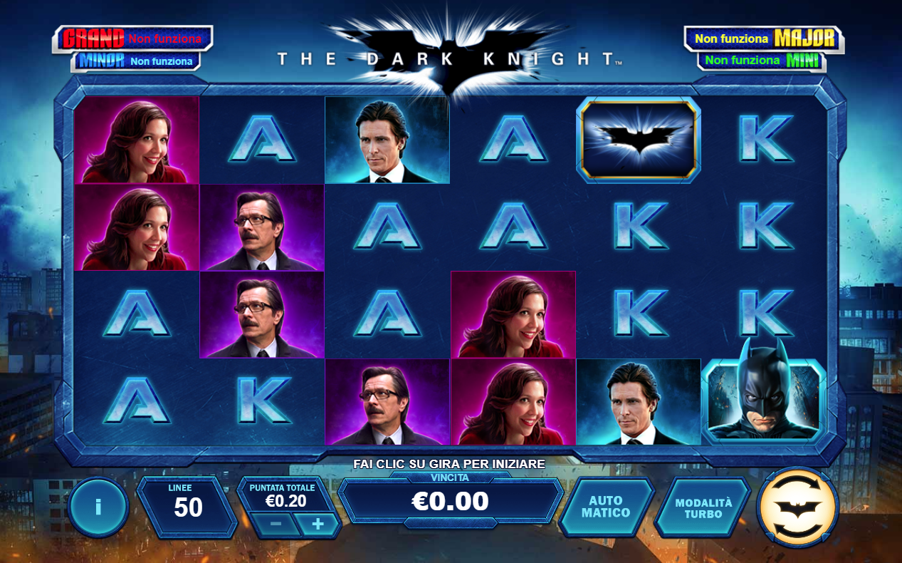 The dark knight slot machine for sale